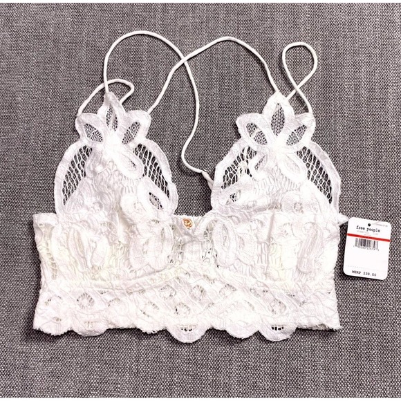 Free People Other - Free People One Adella Bralette Women XS White Crochet Lace F16M00206